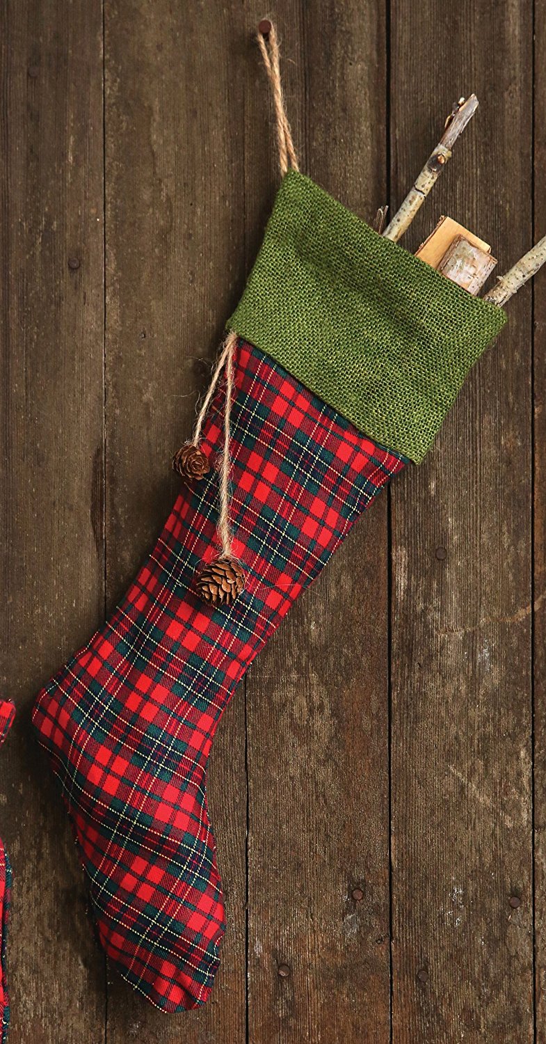 plaid-stocking